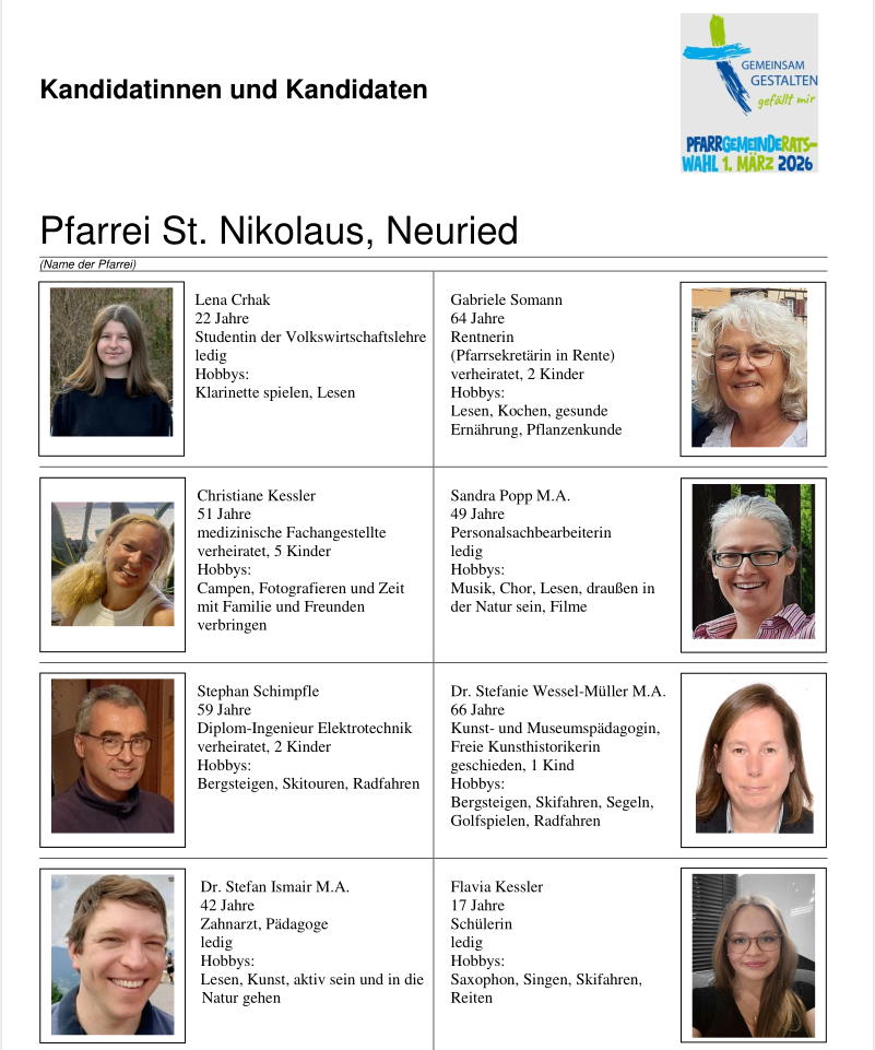 PGR Wahl 2026 Kandidaten