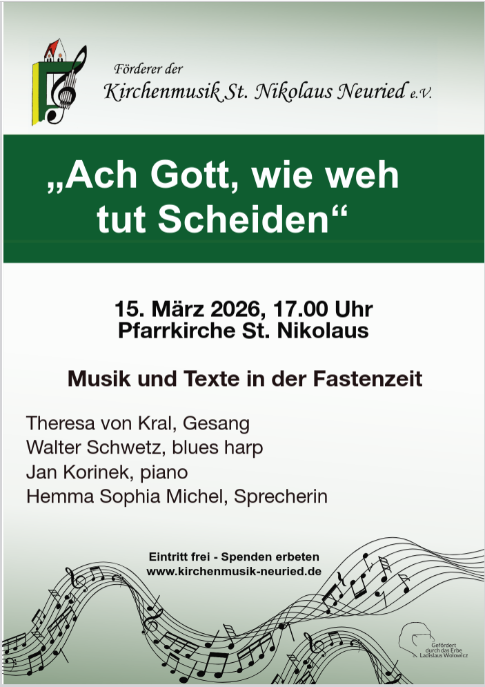 Kirchenmusik Plakat