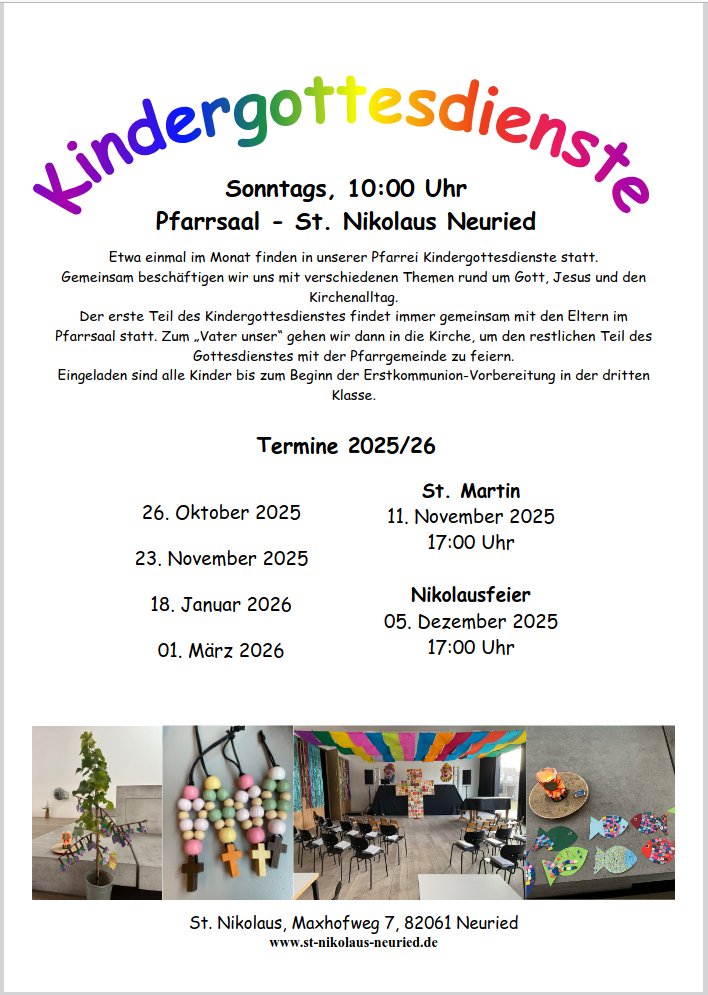 Plakat KinderGottesdienst